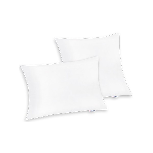 Oreiller confort luxe garnissage 100% polyester enveloppe 100% coton percale 60x60 cm