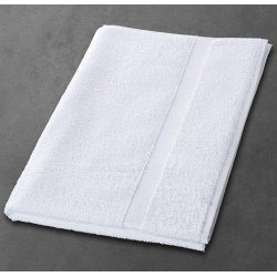 Maxi drap de bain Luxe 100% coton blanc 500 g 100x150 cm (le lot de 3)
