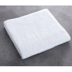 Serviette de toilette Olympe 100% coton blanc 550 g 50x100 cm (le lot de 10)
