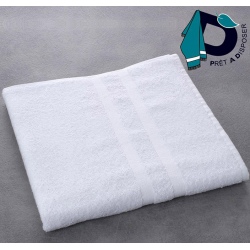 Drap de bain Luxe 100% coton blanc 400 g 70x140 cm (le lot de 5)