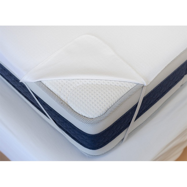 Protège matelas imperméable en coton blanc 140x200 cm HYGIENA PLATEAU