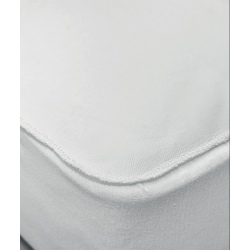Protège matelas forme drap housse Aster imperméable 140x200 cm 1 face coton et 1 face polyuréthane (lot de 8)